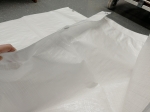 Krycia plachta 8 x 10 metra 150 gr/m2, 3x povlak s očkami, UV filter, natural, priehľadná biela