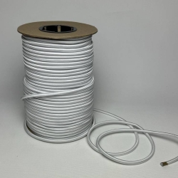 Pružné lano priemer 8 mm, biele