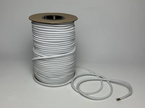 Pružné lano priemer 8 mm, biele
