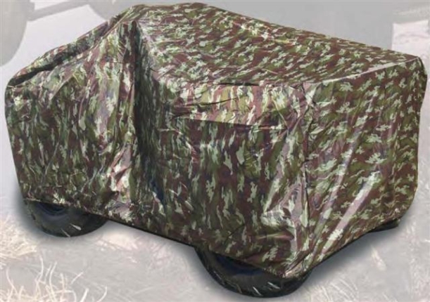 Krycia plachta na štvorkolku ATV Polyester Camo EL022 maskáčová zelená "L" 220x125x70 cm